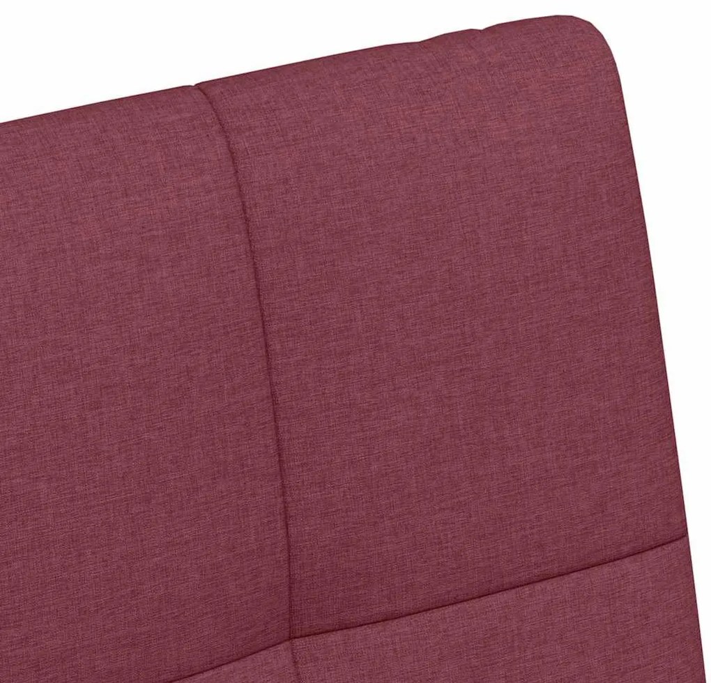 Kerekes Étkező Székek 2 pcs bordó 58 x 65 x 94 cm szövet