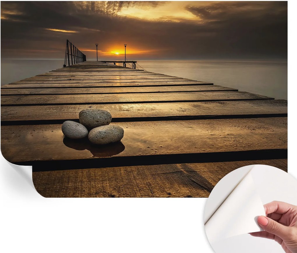 Modern öntapadós fotótapéta falra Naplemente 152x104 cm