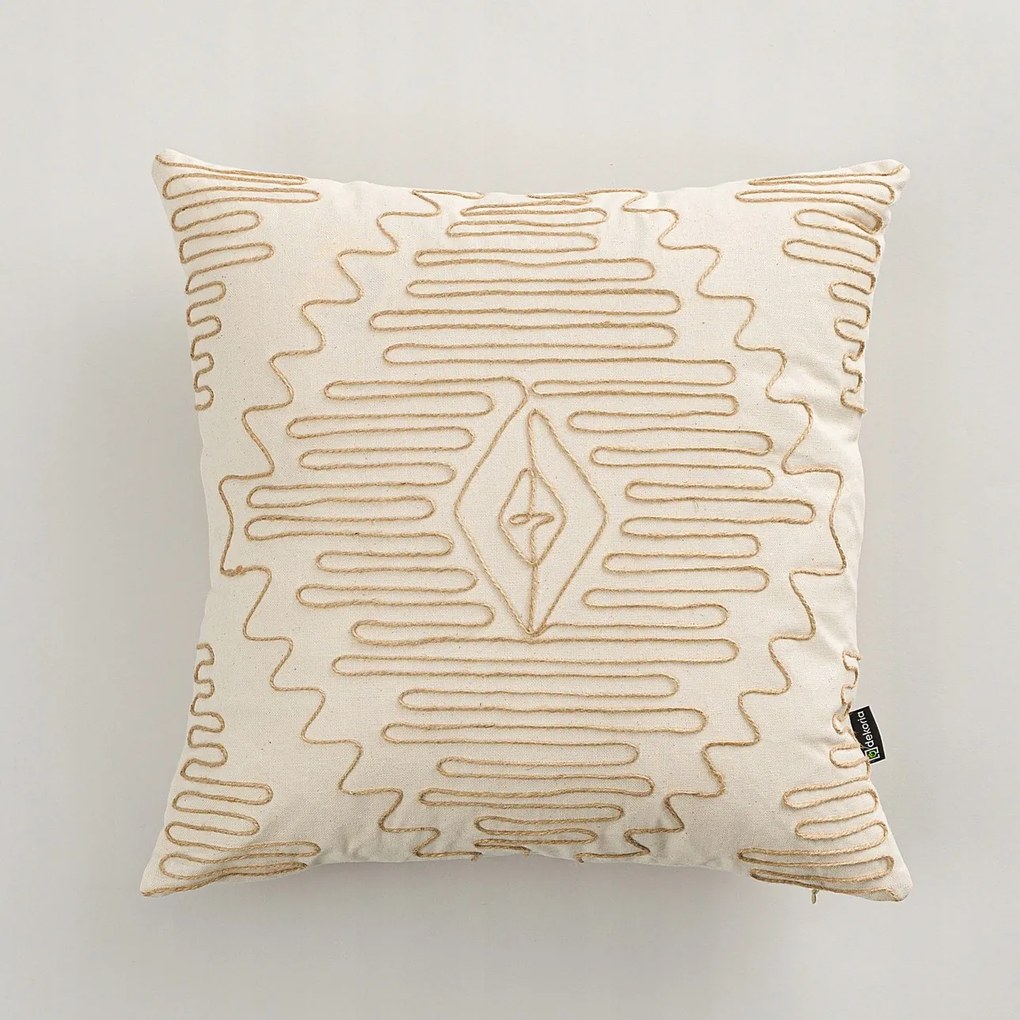 Boho Rhythm párnahuzat 45x45 cm krémszínű