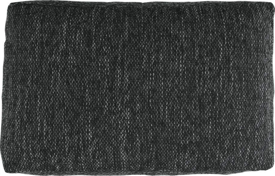 Sarokülőgarnitúra, fekete/fekete melír, TRAMP