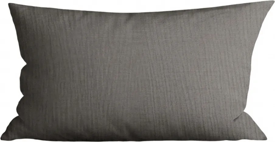 Muszlin párnahuzat PURELY 40x80 cm, szürke
