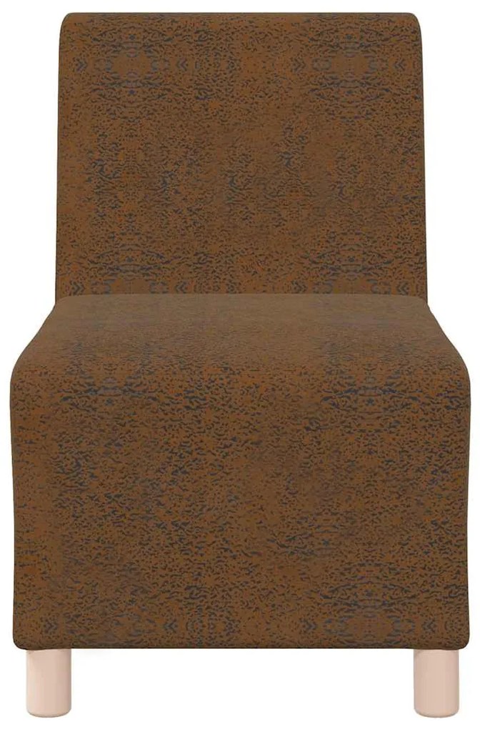 barna művelúr kanapéfotel 55 cm