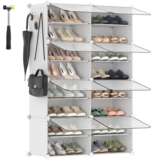 BOXIFY moduláris polc rekeszekkel, fehér