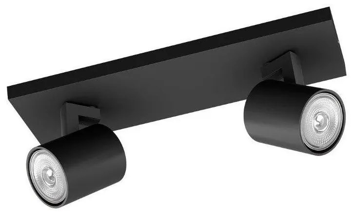 Philips - Spotlámpa RUNNER 2xGU10/20W/230V fekete