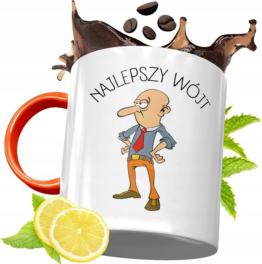 Narancssárga Bögre Ajándék Bácsinak fényképes nyomattal