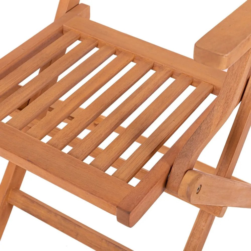 Natúr színű tömörfa kerti szék – LDK Garden