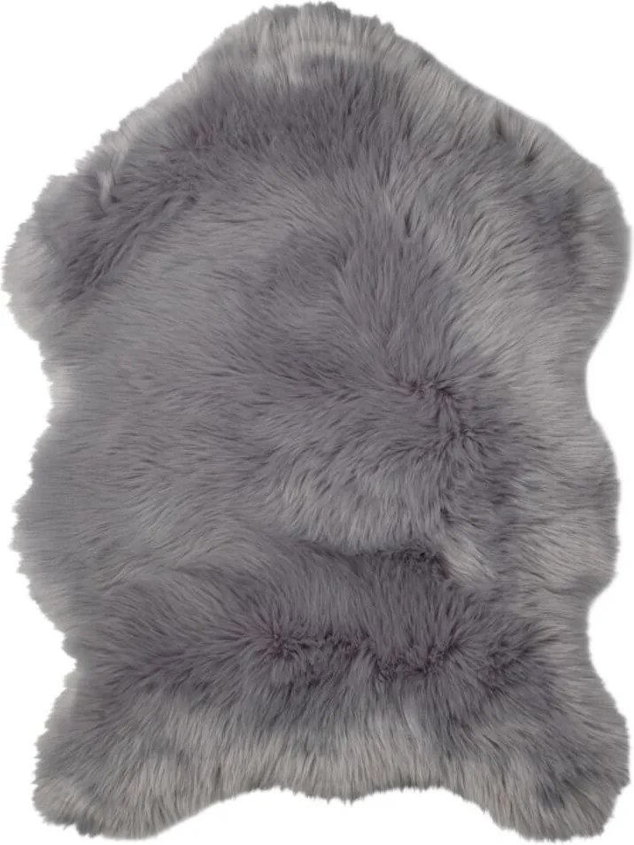 Puha Szürke Műbőr Bárányszőnyeg Szürke Lábtartó Ágytakaró