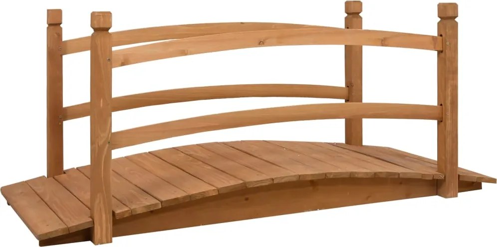 vidaXL tömör fenyőfa kerti híd 140 x 60 x 60 cm