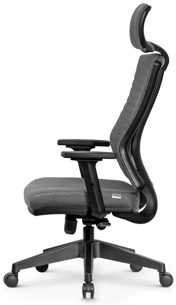 Ello ergonomikus szövet irodai forgószék deréktámasszal, fejtámasszal