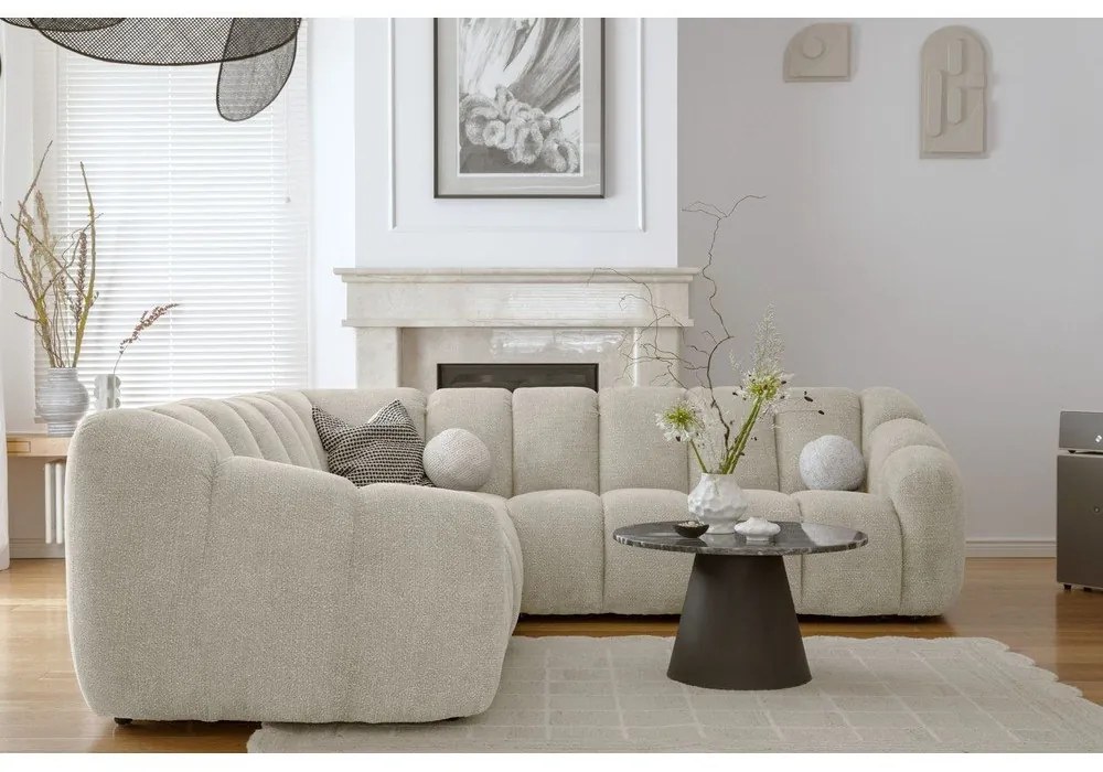 Bézs sarokkanapé Shell – Miuform