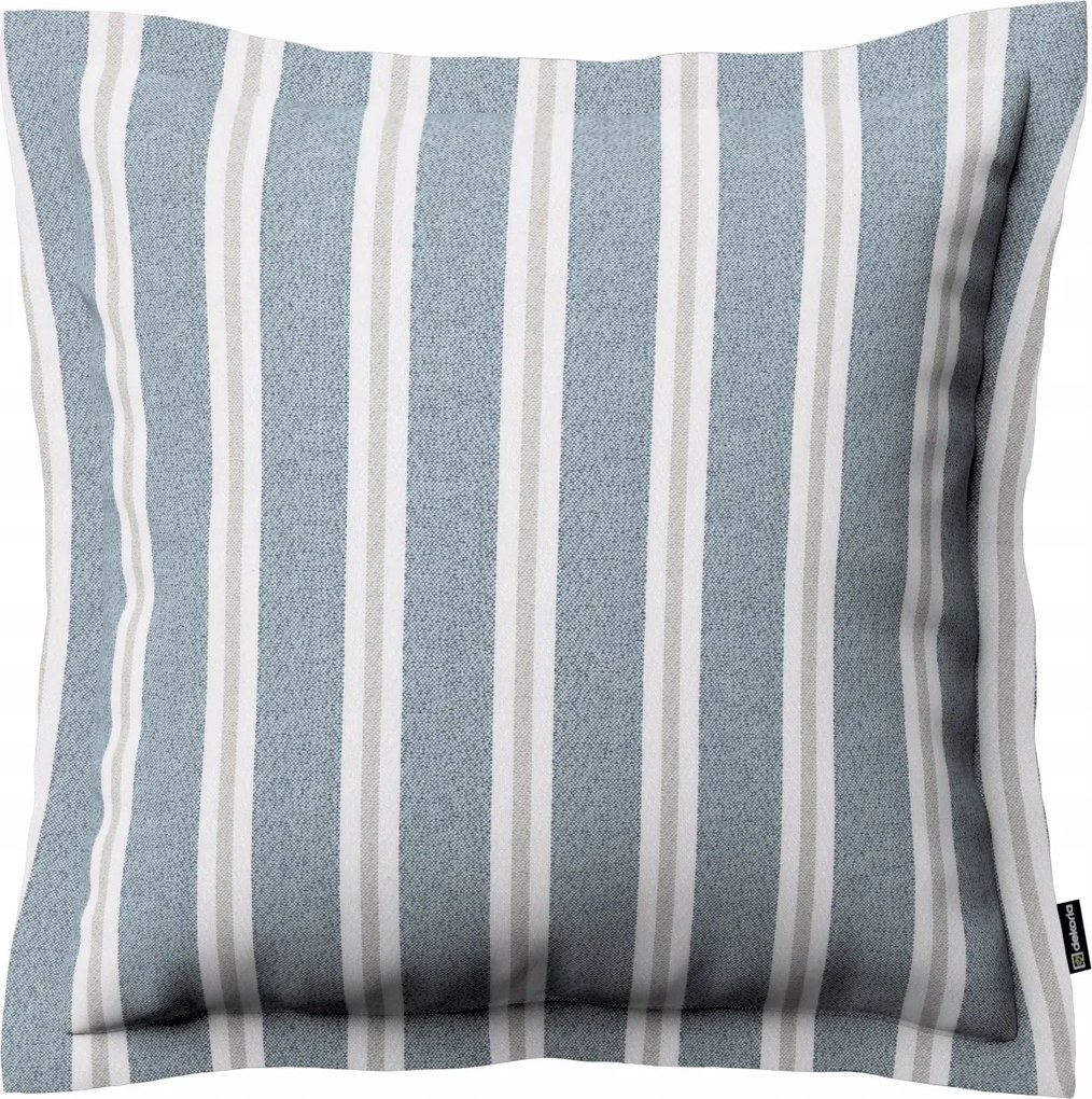 Párnahuzat 45x45 kék-bézs csíkos