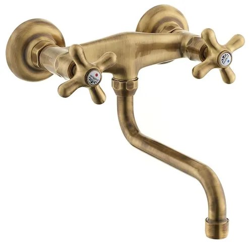 Paffoni Ricordi mosdó csaptelep forgó karral 150 mm bronz IR161BR
