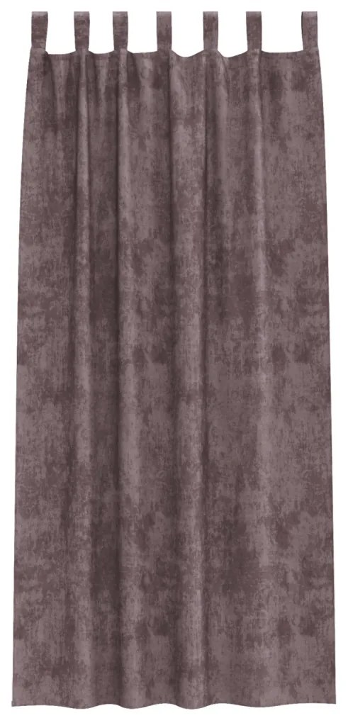 Bársonyfuggyony 2 db Gombfüllel Barna 245x140 cm