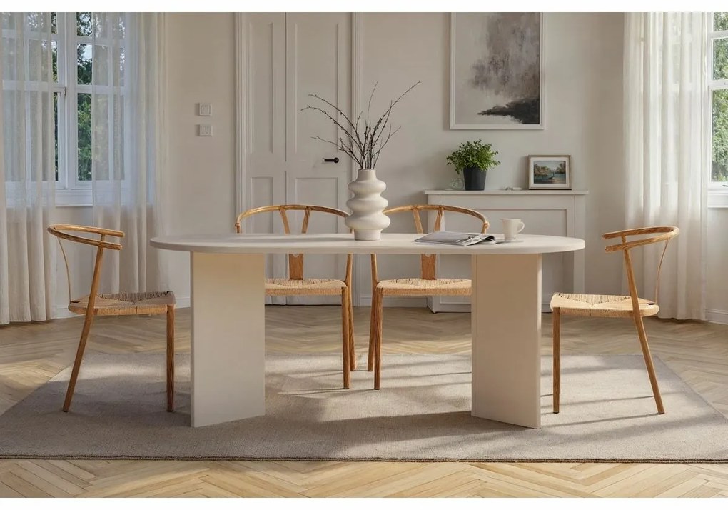 Sablin Wood White étkezőasztal