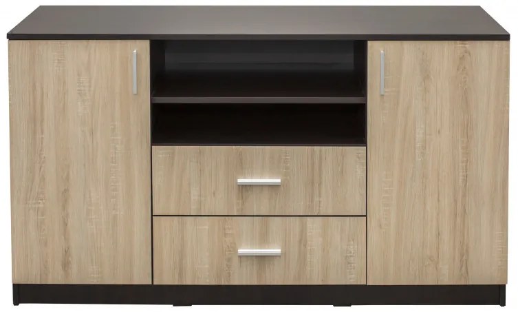 Ponte Komód 2 ajtós + 2 fiókos Dark sonoma - Sonoma