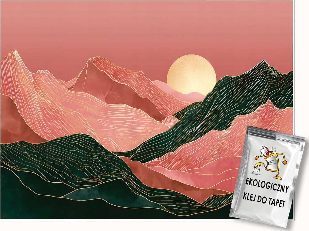 Fotótapéta Tájkép Art Deco Absztrakt Fal Hálószoba Nappali 400x280