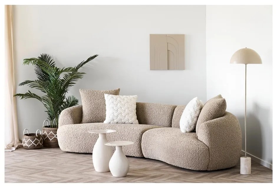 Bézs állólámpa fém búrával (magasság 155 cm) Sheffield – House Nordic