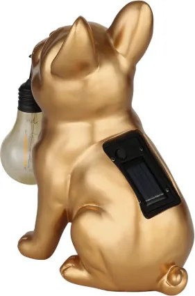 Globo 36333G Solar lámpa, műanyag arany/fekete/borostyánsárga matt, ki/be kapcsoló, AA 300mAh 1.2V elemmel, IP44, HxSzxM: 240x120x245mm, tartozék: LED 0.06W 3V, 3000K