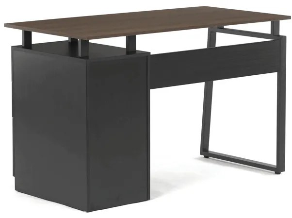 Irodai íróasztal 120×60 cm, melamin, dió OAK