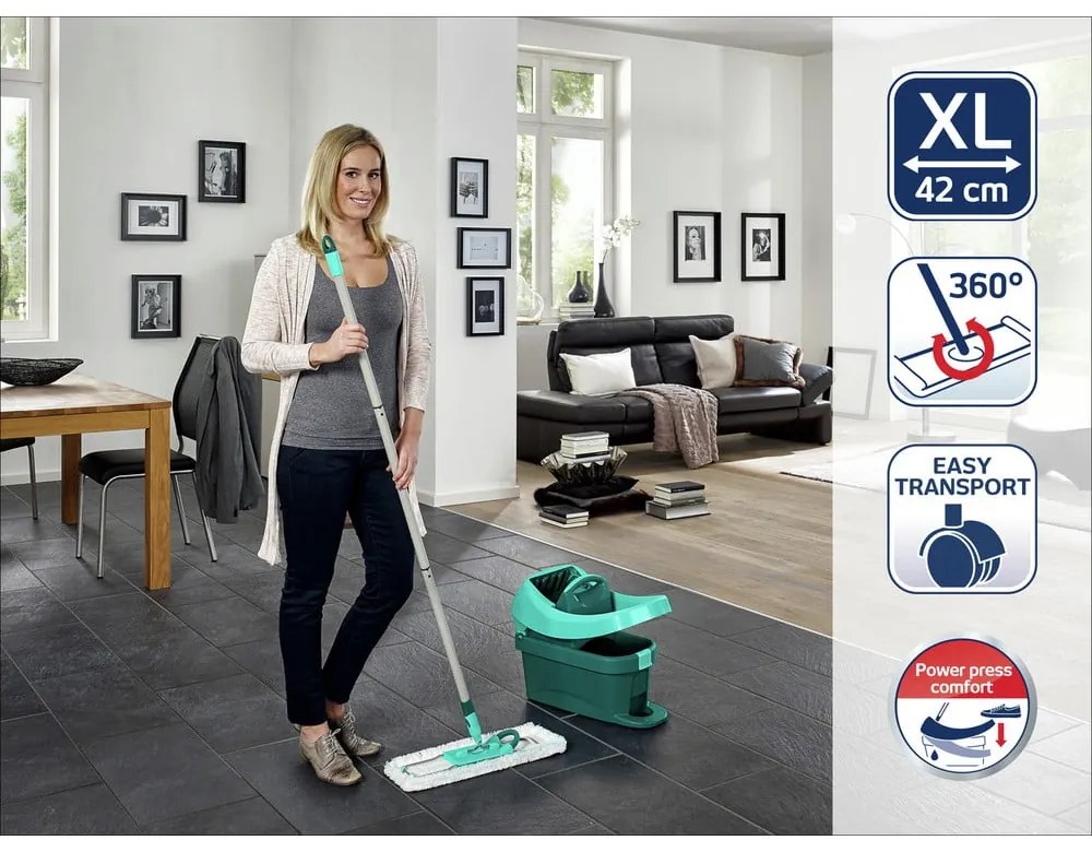 Felmosó vödörrel és tartalék felmosólappal Profi Compact - LEIFHEIT