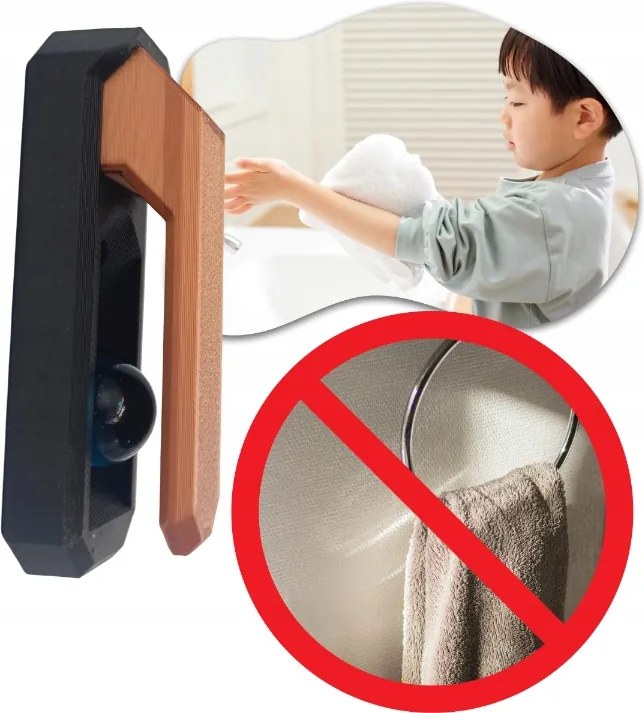 Ruhatörölköző tartó Varázslatos antigravitációs akasztó 5 db