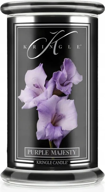 Purple Majesty Kringle Candle nagy gyertya két kanóccal (624g)