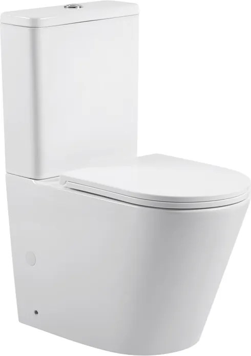 Erga Tina, kombinált WC-csésze 620x365x820 mm, Tornado 2.0 + WC-ülőke, fényes fehér, ERG-V03-TINA-TO2-WH