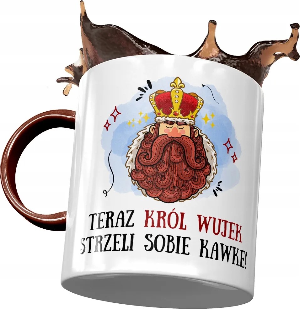 Bordó bögre Bácsi bácsinak Ajándék fényképes nyomtatással