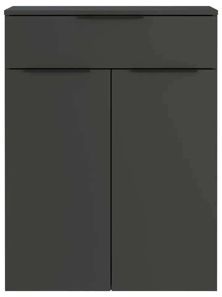 Antracitszürke magas-fali fürdőszoba szekrény 71x95 cm Crandon – Germania