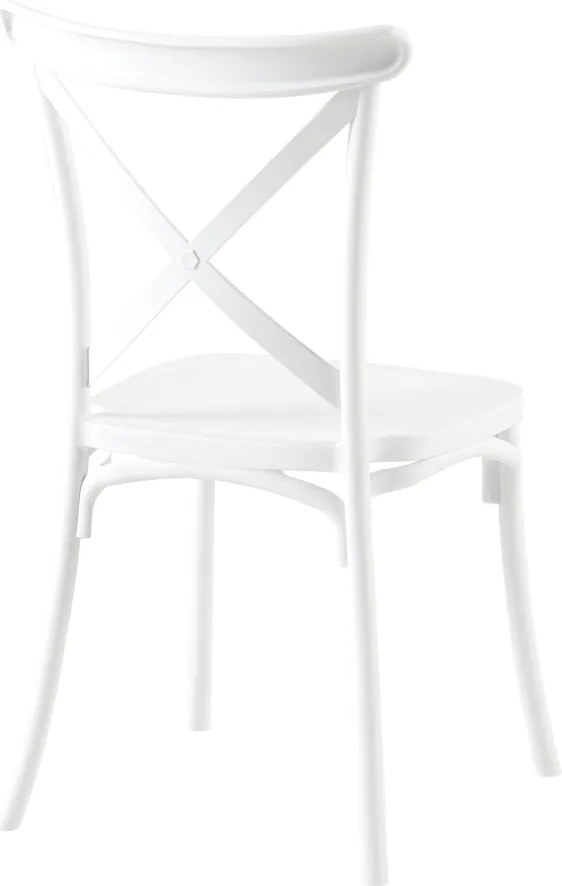 Rakásolható szék, fehér, SAVITA