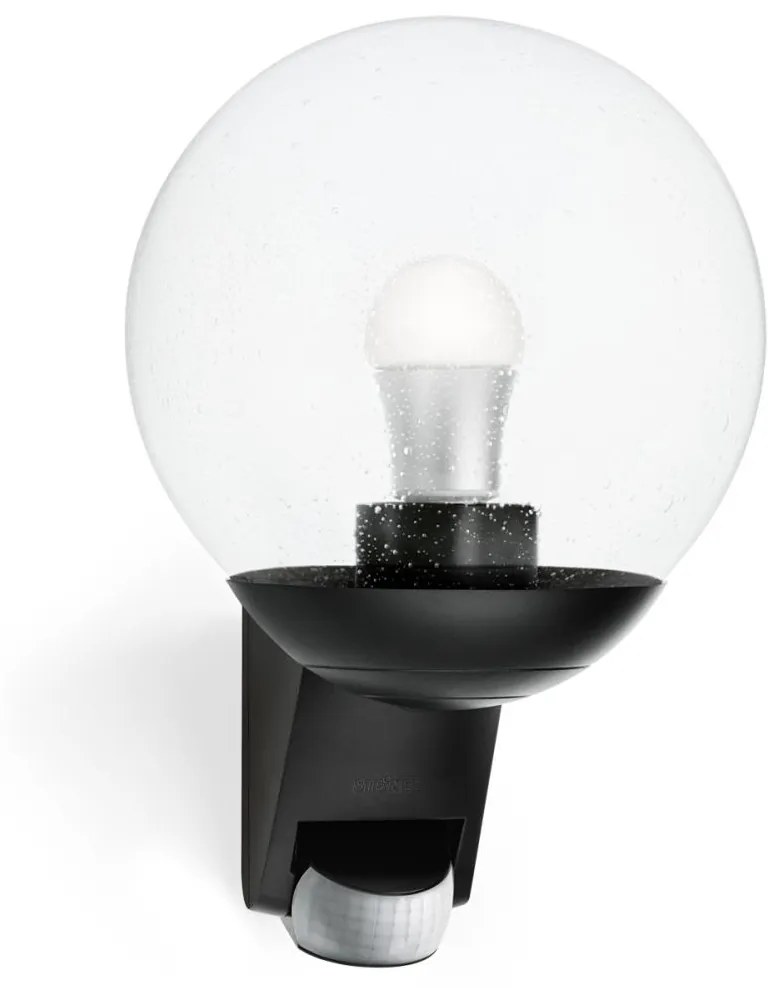 STEINEL 005535-Kültéri fali lámpa érzékelővel L585S 1xE27/60W fekete IP44