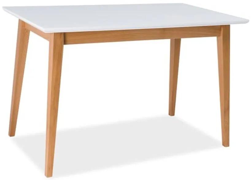 BRAGA asztal 120-as fehér/bükk
