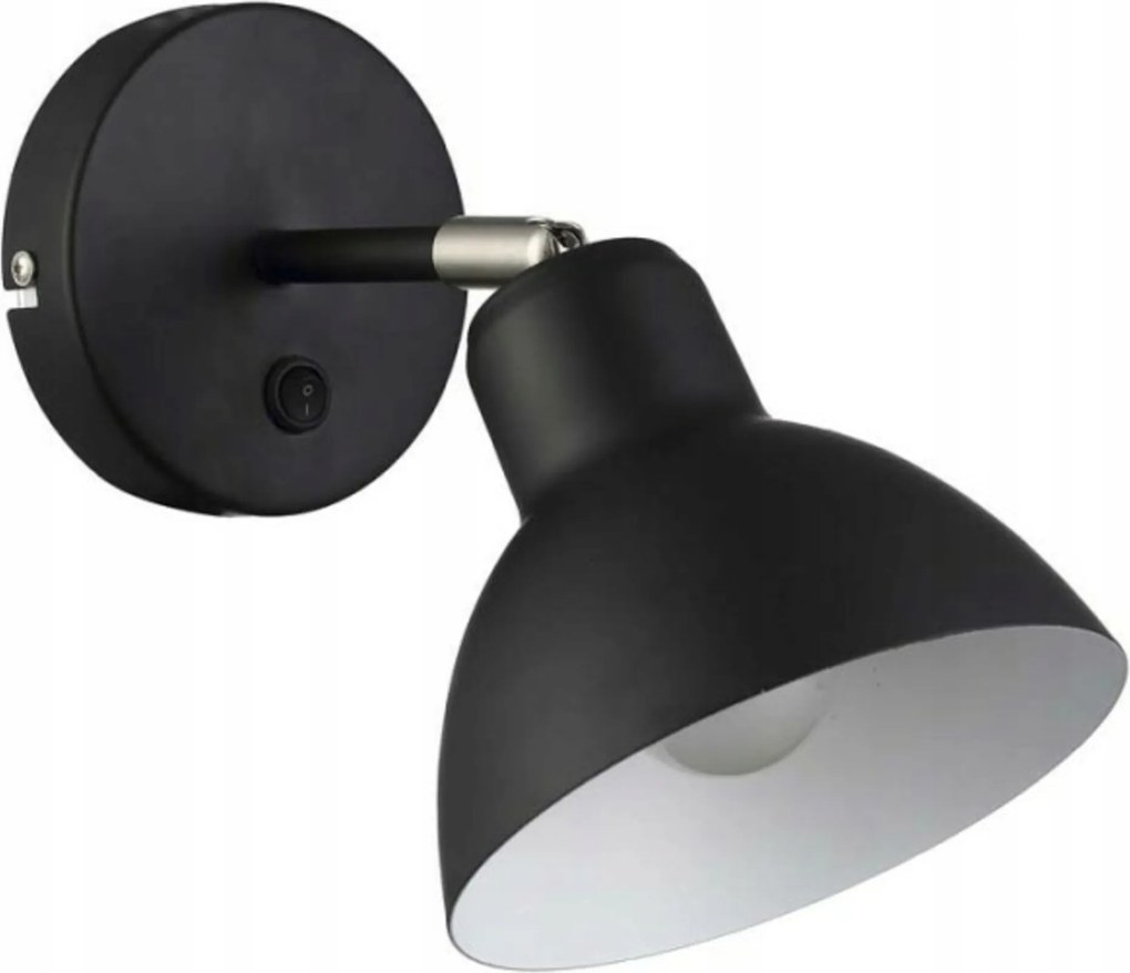 Rendl Baroque fali lámpa fekete króm E27 forgatható 28W 230V