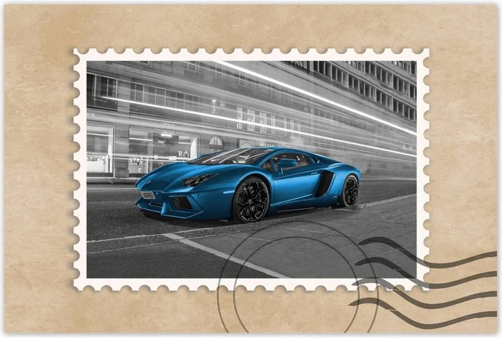 Poszterek 90x60 Kék sebesség