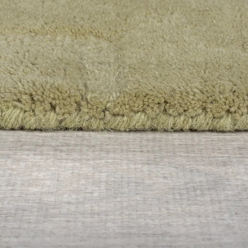 Khaki kézi szövésű gyapjú szőnyeg 200x290 cm Mesmerise Sage – Flair Rugs