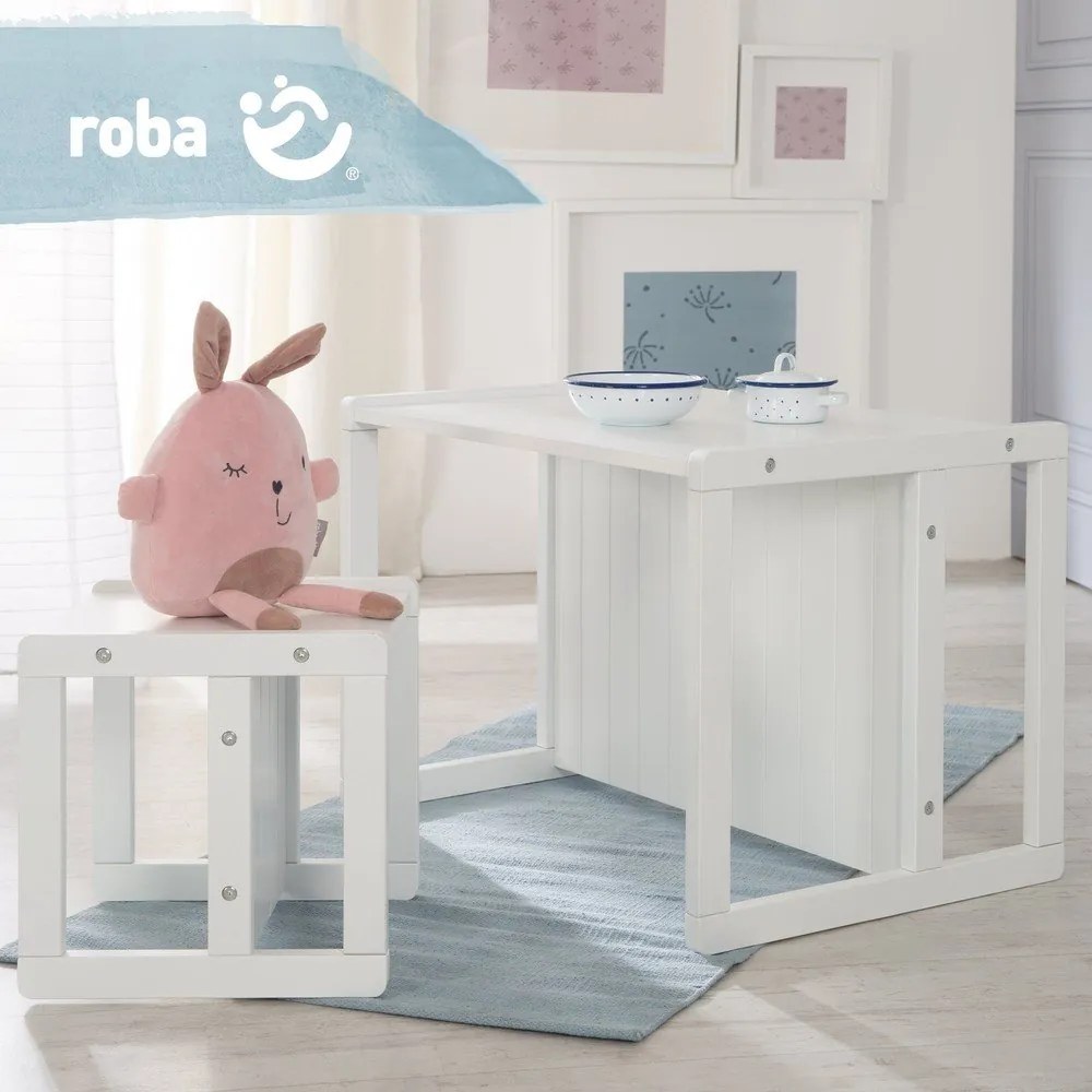 Fehér gyerek pad Country Style – Roba