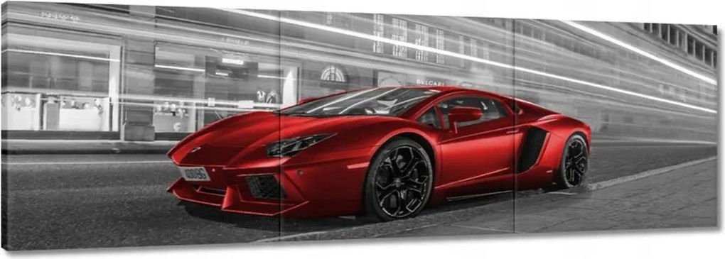 Vászonkép 150x50 Piros autó