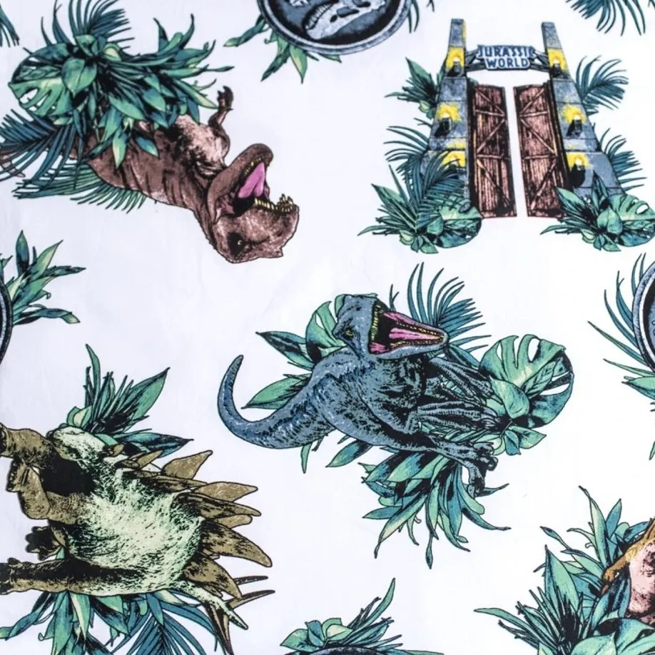 Sötétben világító pamut ágynemű JURASSIC WORLD ROAR színes kivitel Ágyneműhuzat mérete: 70 x 90 cm | 140 x 200 cm