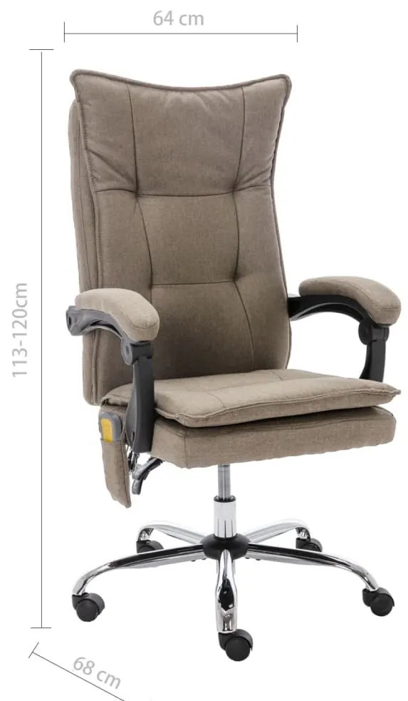 tópszínű szövet masszázsfunkciós irodaszék