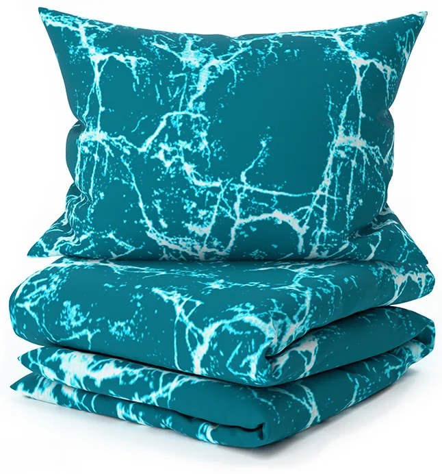 TEMPESTA türkiz pamut ágyneműhuzat Ágyneműhuzat mérete: 70 x 90 cm | 140 x 200 cm