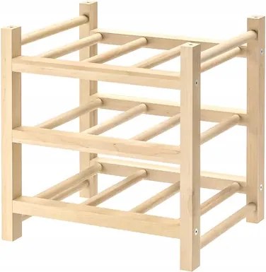Ikea Hutten Állvány 9 palack bor számára tömör fa