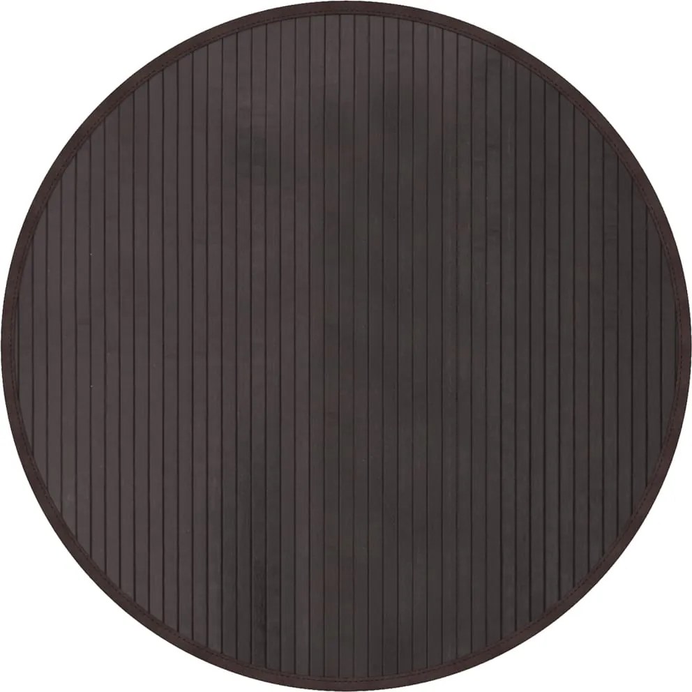 vidaXL kerek sötétbarna bambusz szőnyeg 80 cm