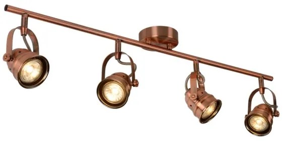 Lucide 77974/20/17 - LED Spotlámpa CIGAL 4xGU10/5W/230V réz