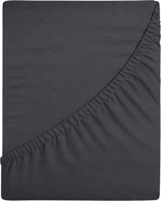 Jersey Gumis Lepedő 220x200 Vastag DeLux 155g Sötét Hamu