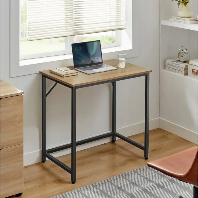 Dolgozószobai szett íróasztal TAYLOR 80x50 cm sonoma tölgy + irodai szék AVOLA VELVET királykék