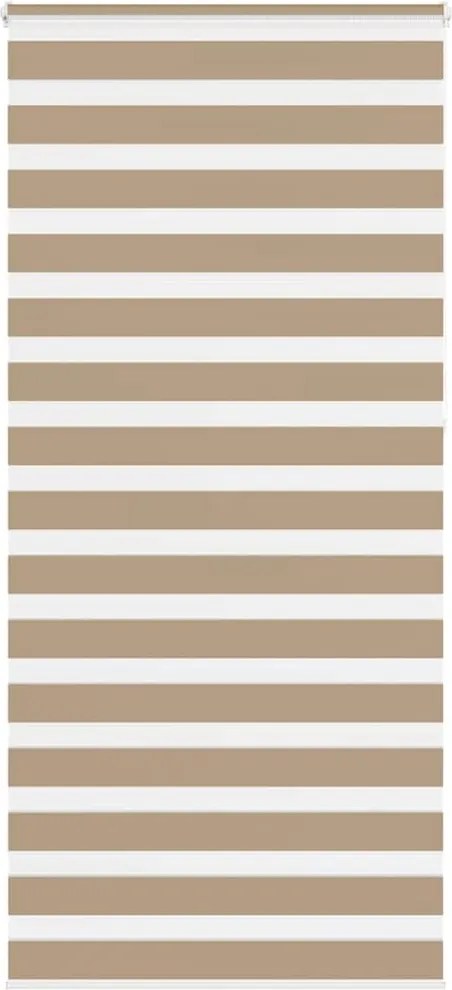 vidaXL zebrafüggönnyel homokbarna szövetszélesség 105,9 cm poliészter