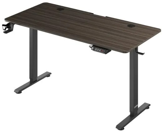 Casaria® Magasságban állítható irodai asztal 140x60x118 cm - barna