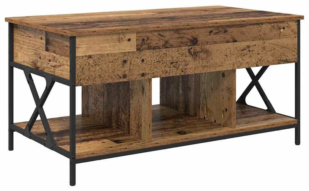 Dohányzóasztal Régi fa 100 x 55 x 50 cm Faanyag