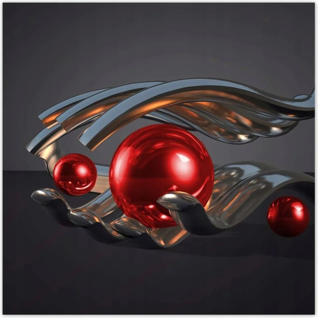 Fotótapéták 208x208 Piros gömbök a kézben