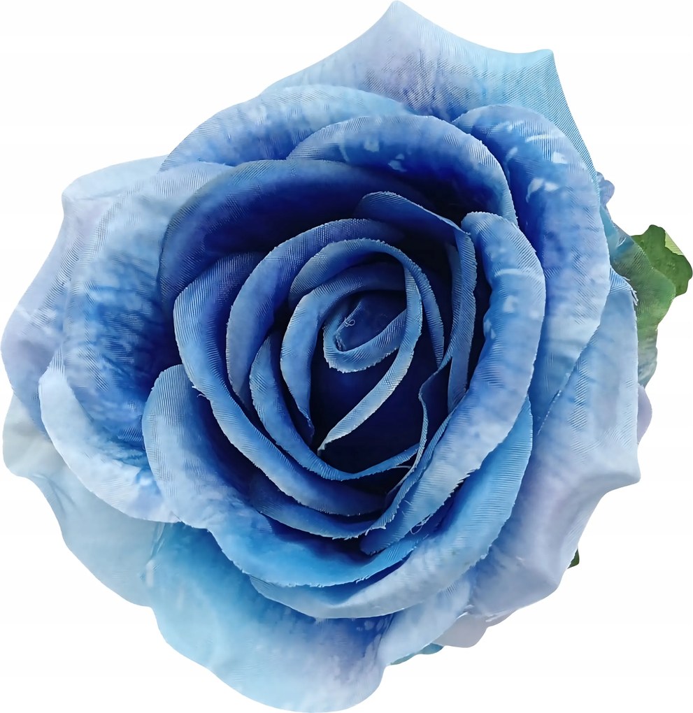 Rózsa Fej Termék 12db Mesterséges Virágok 10cm Sötétkék